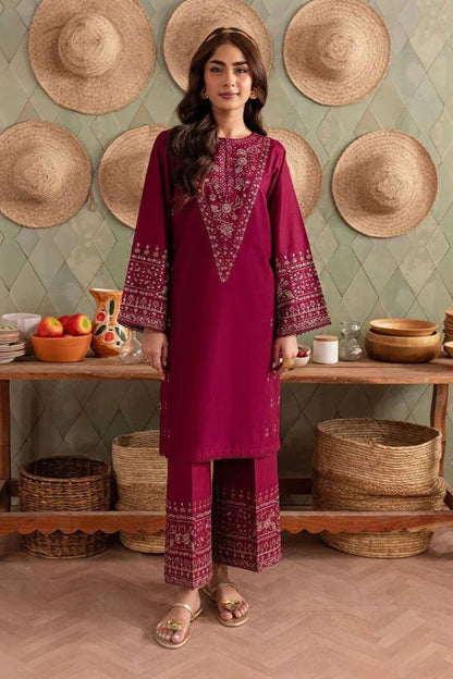 Embroidered Dhanak Unstitched 2PC Set | FS3057 - Bint Ayesha
