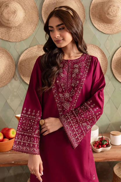 Embroidered Dhanak Unstitched 2PC Set | FS3057 - Bint Ayesha