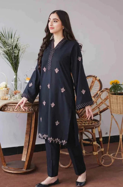Embroidered Dhanak Unstitched 3PC Set | FS3022 - Bint Ayesha