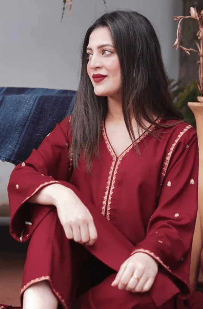 Embroidered Dhanak Unstitched 3PC Set | FS3023 - Bint Ayesha