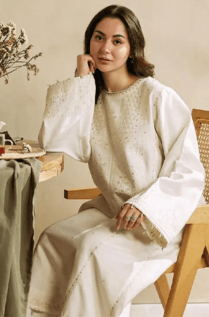 Embroidered Dhanak Unstitched 3PC Set | FS3037 - Bint Ayesha