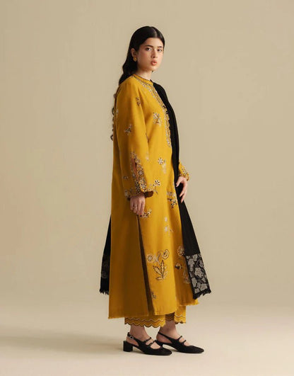 Embroidered Dhanak Unstitched 3PC Set | FS3099 - Bint Ayesha