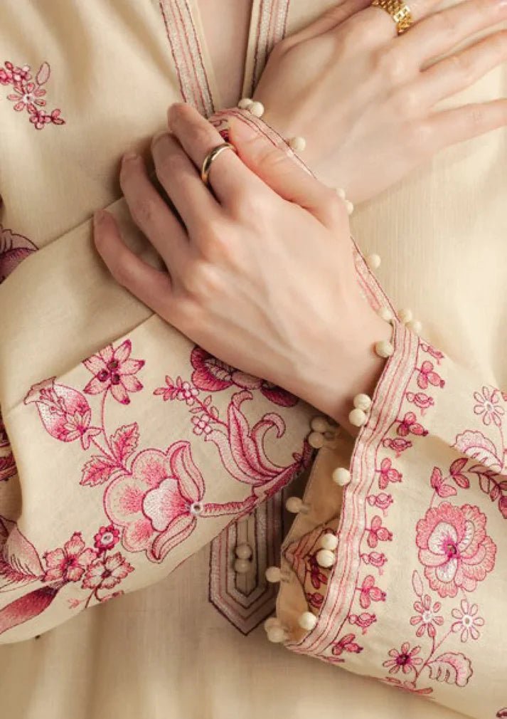 Embroidered Dhanak Unstitched 3PC Set | FS3110 - Bint Ayesha