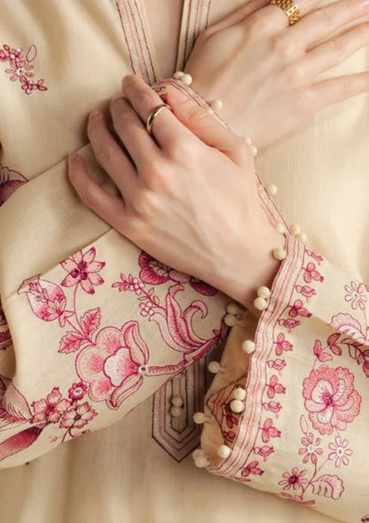 Embroidered Dhanak Unstitched 3PC Set | FS3110 - Bint Ayesha