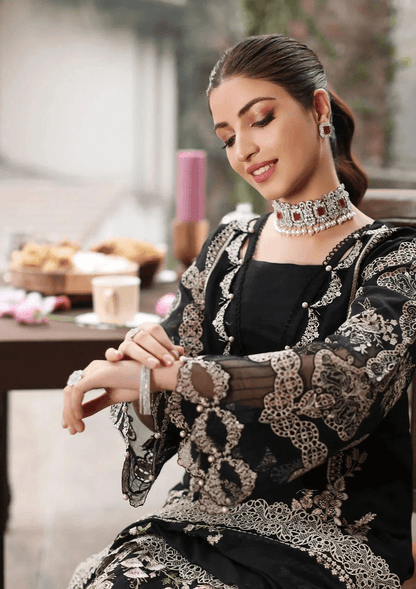 Embroidered Dhanak Unstitched 3PC Set | FS3132 - Bint Ayesha