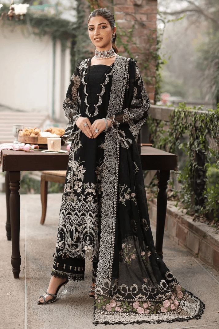 Embroidered Dhanak Unstitched 3PC Set | FS3132 - Bint Ayesha