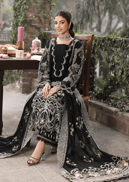 Embroidered Dhanak Unstitched 3PC Set | FS3132 - Bint Ayesha