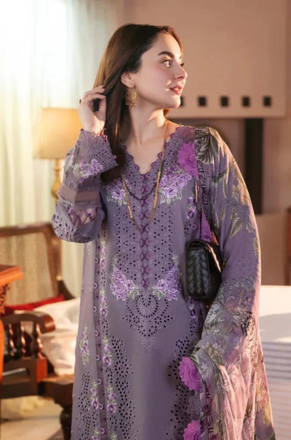 Embroidered Lawn Unstitched 3PC Set | RF1321 - Bint Ayesha